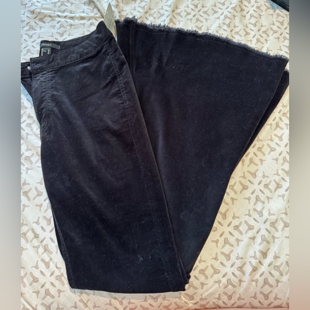 Black Corduroy Flare jeans